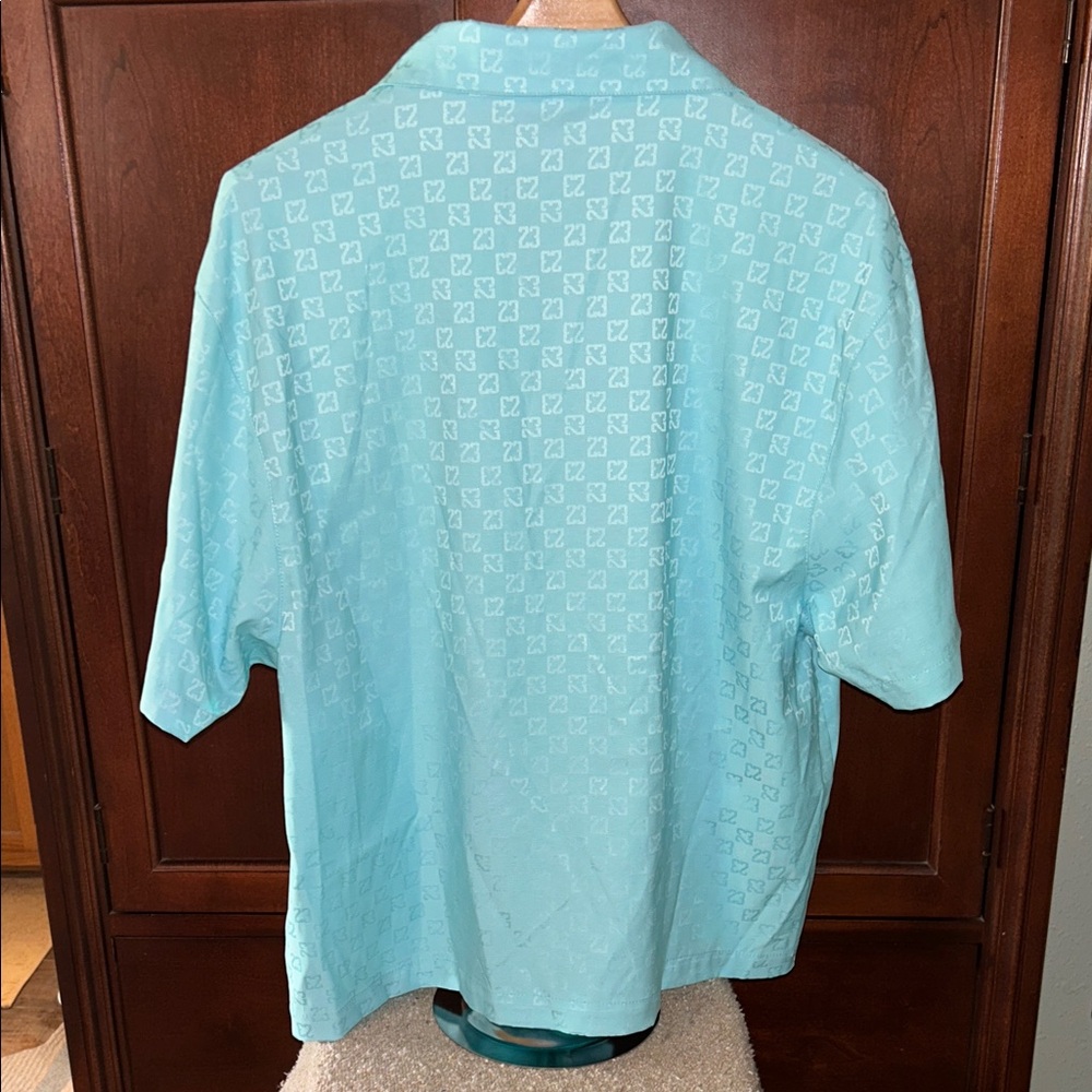 Jordan Light Blue Casual Button Down Shirt - Picture 5 of 5